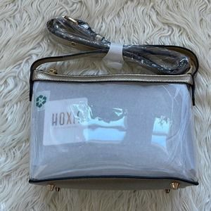 Hoxis Gold Clear Game Day Purse